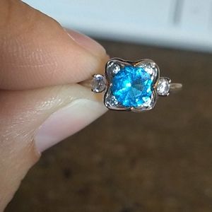 blue stone ring